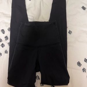 black thermal lululemon leggings size 2